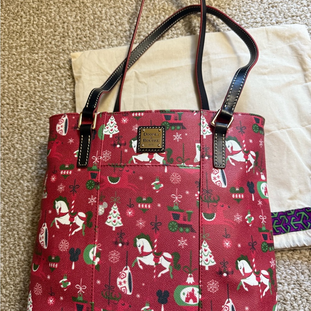 Dooney & Bourke Festive Red Tote Bag
